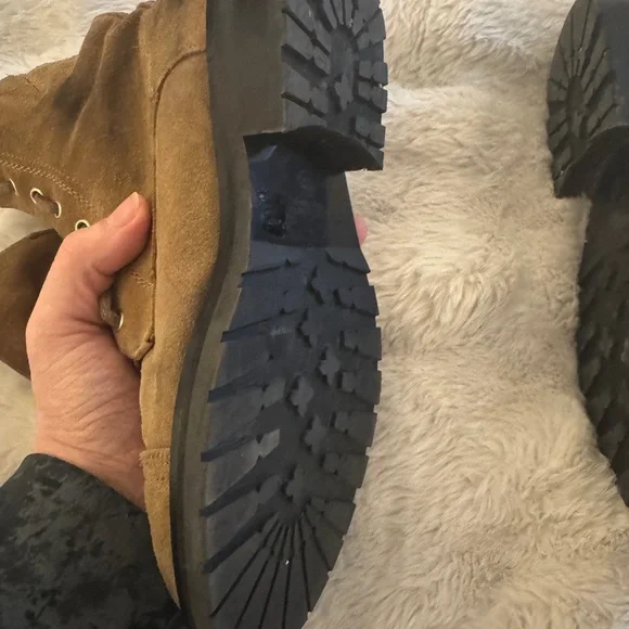 All Saints Ariel Camel Combat Boots - Picture 9 of 9